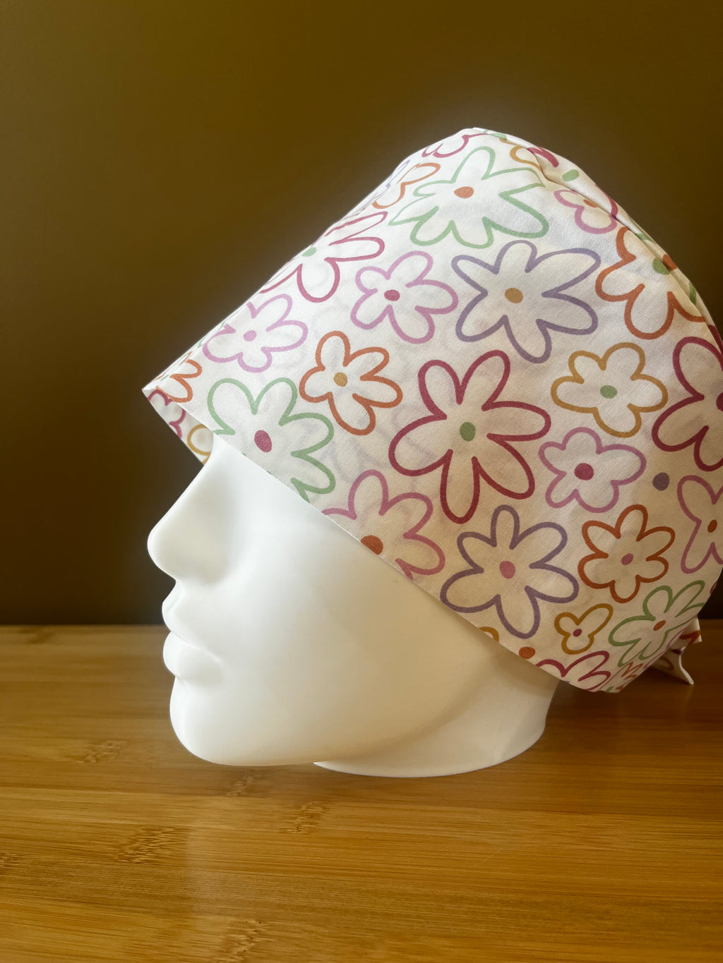 Calot fleurs multicolores